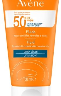 AvèneSun Fluid Ultra-Light lozione abbronzante per il viso SPF 50+50 ml