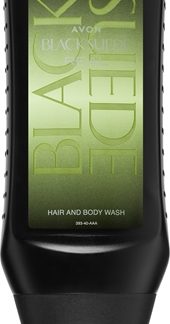 AvonBlack Suede Real gel doccia e shampoo 2 in 1 per uomo 250 ml