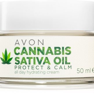 AvonCannabis Sativa Oil Protect & Calm crema idratante con olio di cannabis50 ml