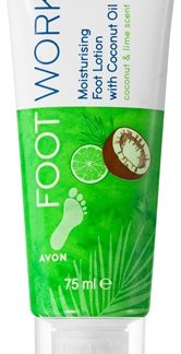 AvonFoot Works Coconut Oil latte idratante per le gambe 75 ml