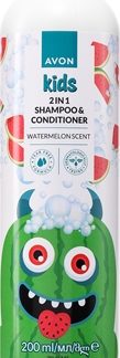 AvonKids Watermelon shampoo e balsamo 2 in 1 200 ml