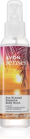 AvonSenses Sun Kissed Sunsets spray rinfrescante corpo 100 ml