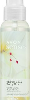 AvonSenses White Lily & Musk spray rinfrescante corpo 100 ml