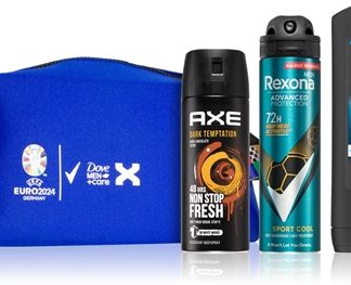 AxeEURO 2024 confezione regalo per corpo e capelli per uomo Sport Cool 4 pz