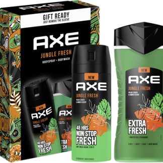 AxeJungle Fresh confezione regalo per il corpo per uomo Palm Leaves & Amber 2 pz
