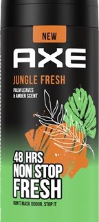 AxeJungle Fresh deodorante e spray corpo per uomo Palm Leaves & Amber 150 ml