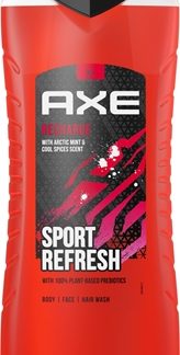 AxeRecharge Arctic Mint & Cool Spices gel doccia rinfrescante 3 in 1 400 ml
