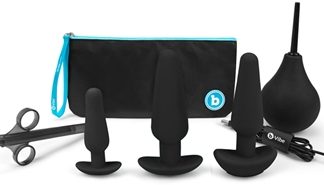 b-VibeTo Anal Play set di butt plug black 7 pz