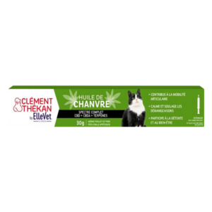 Hemp Oil – Joints and itching – Cat – 30g syringe – Clément Thékan