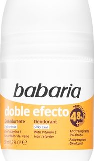 BabariaDeodorant Double Effect antitraspirante roll-on per rallentare la crescita dei peli 50 ml