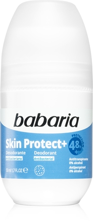 BabariaDeodorant Skin Protect+ deodorante roll-on con ingrediente antibatterico 50 ml