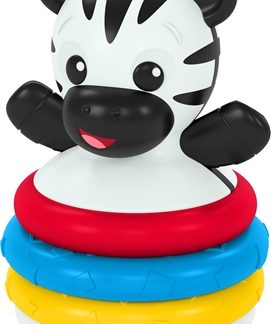 Baby EinsteinStack & Wobble Zen Zebra giocattolo con dentaruolo 3 m+ 1 pz