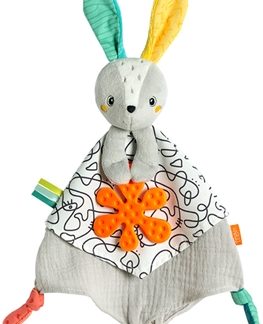 BABY FEHNDoBabyDoo Activity Comforter Rabbit doudou per la nanna con dentaruolo 1 pz
