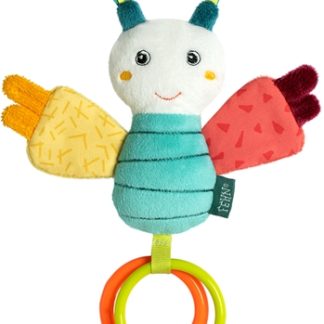BABY FEHNDoBabyDoo Mini Butterfly attività giocattolo con sonaglio 1 pz