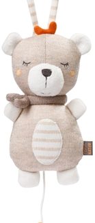 BABY FEHNfehnNATUR Musical Teddy giocattolo pendente a contrasto con melodia 1 pz