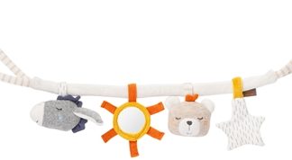 BABY FEHNfehnNATUR Pram Chain giocattolo pendente a contrasto 1 pz