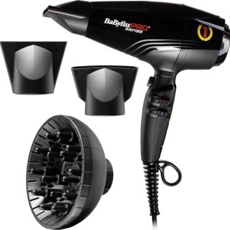 BaByliss PRORapido BAB7000IE phon per capelli Light Black
