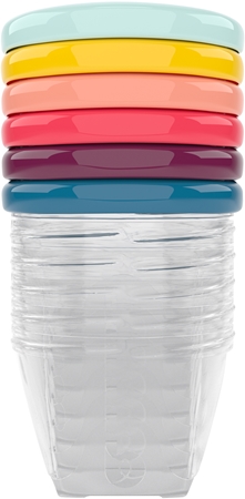 BabymoovBowls Multicolor ciotola con tappo Color 6x180 ml