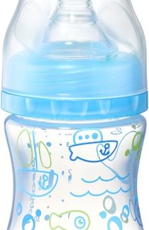 BabyOnoBaby Bottle biberon anti-colic 0m+ Blue 120 ml
