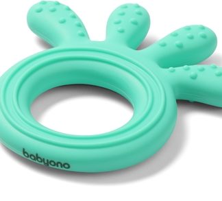 BabyOnoBe Active Silicone Teether Octopus dentaruolo Mint 1 pz