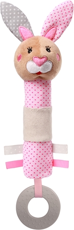 BabyOnoHave Fun Baby Squeaker giocattolo di pelouche con fischietto Bunny Julia 1 pz