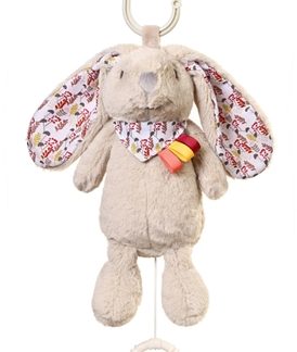 BabyOnoHave Fun Musical Toy Rabbit Milly giocattolo pendente a contrasto con melodia 1 pz