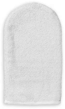 BabyOnoTake Care Bamboo Baby Wash Mitt guanto di spugna White 1 pz