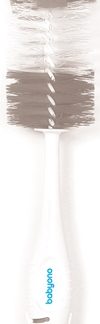 BabyOnoTake Care Brush for Bottles and Teats spazzola per pulire 2 in 1 Grey 1 pz
