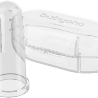 BabyOnoTake Care First Toothbrush spazzolino da dito per bambini con astuccio Transparent 1 pz