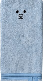 BabyOnoWashcloth Natural Bamboo guanto di spugna Blue 25x12 cm 1 pz