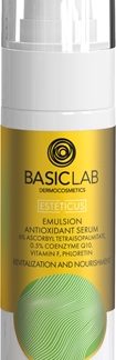 BasicLabDermocosmetics Esteticus emulsione rivitalizzante viso con effetto antiossidante30 ml