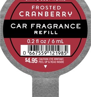Bath & Body WorksFrosted Cranberry deodorante per auto ricarica 6 ml