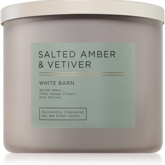 Bath & Body WorksSalted Amber & Vetiver candela profumata 411 g