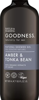 Baylis & HardingGoodness Amber & Tonka Bean gel doccia per uomo 500 ml
