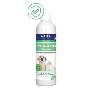 Anti insect shampoo – Antiparasitic – Insect repellent – ​​240 ml – Dog and cat – LAPSA