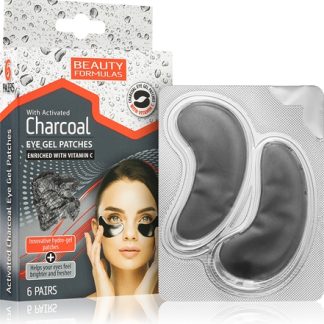 Beauty FormulasCharcoal maschera idrogel contorno occhi con carbone attivo6 pz