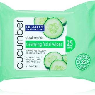 Beauty FormulasCucumber salviette detergenti con estratti di cetriolo25 pz