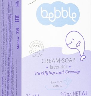 BebbleCream-Soap Lavender sapone in crema con lavanda per bambini 75 g
