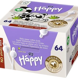 Bella Baby Happy100% organic cotton bastoncini cotonati per bambini 64 pz