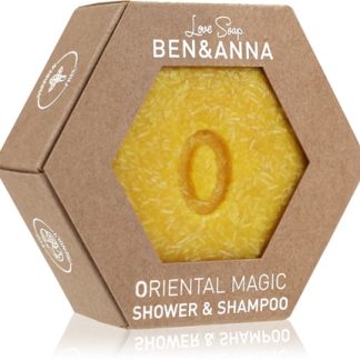 BEN&ANNALove Soap Shower & Shampoo shampoo solido e gel doccia 2 in 1 Oriental Magic 60 g