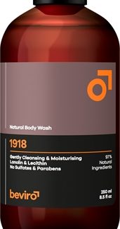 BeviroNatural Body Wash 1918 gel doccia per uomo 250 ml