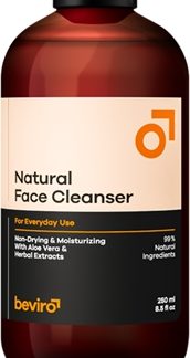 BeviroNatural Face Cleanser gel detergente per il viso per uomo 250 ml