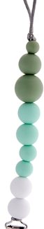 BiberschatzSoother Holder White Magnolia fermaglio per ciuccio 1 pz