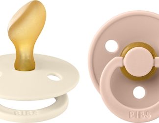 BIBSColour Size 2: Anatomical 6+ months ciuccio Ivory / Blush 2 pz