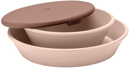BIBSDinner Plate Set set posate per bambini Blush 2 pz