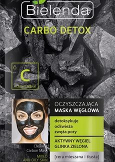 BielendaCarbo Detox Active Carbon maschera detergente al carbone attivo per pelli grasse e miste8 g