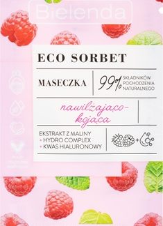 BielendaEco Sorbet Raspberry maschera lenitiva1 pz