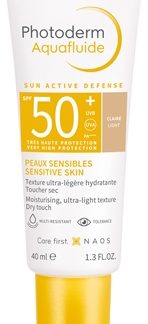 BiodermaPhotoderm Aquafluid Protezione solare dal finish colorato e texture leggera. SPF 50+ colore Claire 40 ml