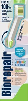 BiorepairJunior Medium/Soft spazzolino da denti per bambini 6-12 1 pz