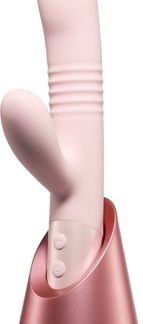 BlushFraya vibratore con stimolatore clitorideo Pink 25,5 cm